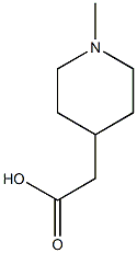 2-(1-methylpiperidin-4-yl)acetic acid Struktur