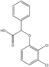 2-(2,3-dichlorophenoxy)-2-phenylacetic acid Struktur