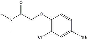 2-(4-amino-2-chlorophenoxy)-N,N-dimethylacetamide Struktur