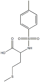 2-[(4-methylbenzene)sulfonamido]-4-(methylsulfanyl)butanoic acid Struktur