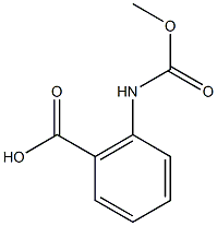 2-[(methoxycarbonyl)amino]benzoic acid Struktur