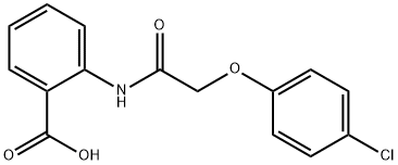 2-[2-(4-chlorophenoxy)acetamido]benzoic acid Struktur