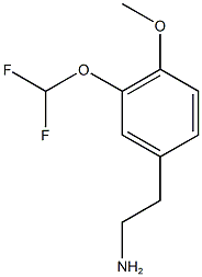 2-[3-(difluoromethoxy)-4-methoxyphenyl]ethan-1-amine Struktur