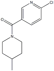 2-chloro-5-[(4-methylpiperidin-1-yl)carbonyl]pyridine Struktur