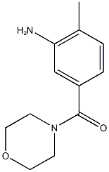 2-methyl-5-(morpholin-4-ylcarbonyl)aniline Struktur