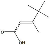 3,4,4-trimethylpent-2-enoic acid Struktur