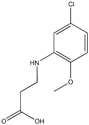 3-[(5-chloro-2-methoxyphenyl)amino]propanoic acid Struktur