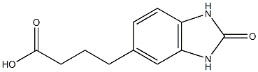 4-(2-oxo-2,3-dihydro-1H-1,3-benzodiazol-5-yl)butanoic acid Struktur