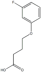 4-(3-fluorophenoxy)butanoic acid Struktur