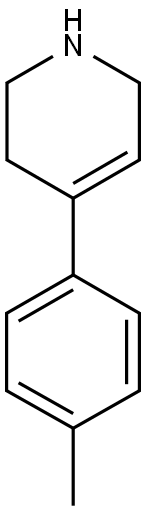 4-(4-methylphenyl)-1,2,3,6-tetrahydropyridine Struktur