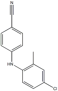 4-[(4-chloro-2-methylphenyl)amino]benzonitrile Struktur