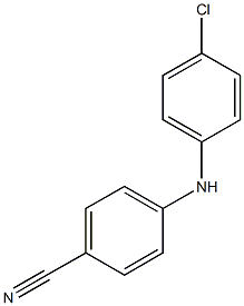 4-[(4-chlorophenyl)amino]benzonitrile Struktur