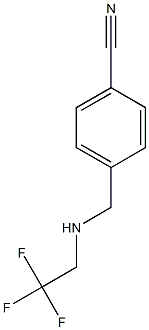 4-{[(2,2,2-trifluoroethyl)amino]methyl}benzonitrile Struktur