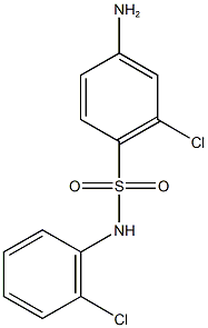 4-amino-2-chloro-N-(2-chlorophenyl)benzene-1-sulfonamide Struktur