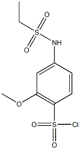 4-ethanesulfonamido-2-methoxybenzene-1-sulfonyl chloride Struktur