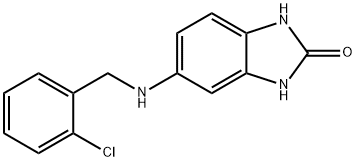 5-{[(2-chlorophenyl)methyl]amino}-2,3-dihydro-1H-1,3-benzodiazol-2-one Struktur