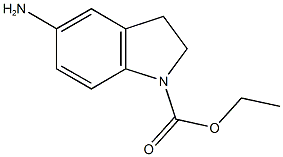 ethyl 5-amino-2,3-dihydro-1H-indole-1-carboxylate Struktur