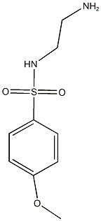 N-(2-aminoethyl)-4-methoxybenzene-1-sulfonamide Struktur