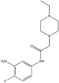 N-(3-amino-4-fluorophenyl)-2-(4-ethylpiperazin-1-yl)acetamide Struktur