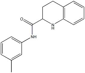 N-(3-methylphenyl)-1,2,3,4-tetrahydroquinoline-2-carboxamide Struktur