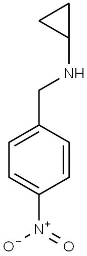 N-[(4-nitrophenyl)methyl]cyclopropanamine Struktur