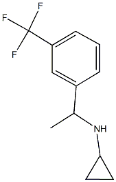 N-{1-[3-(trifluoromethyl)phenyl]ethyl}cyclopropanamine Struktur