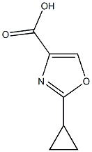 2-cyclopropyl-1,3-oxazole-4-carboxylic acid Struktur