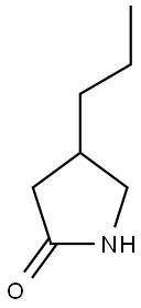 2-pyrrolidinone, 4-propyl- Struktur