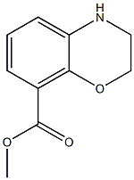 methyl 3,4-dihydro-2H-1,4-benzoxazine-8-carboxylate Struktur