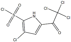 3-CHLORO-5-(TRICHLOROACETYL)-1H-PYRROLE-2-SULFONYL CHLORIDE Struktur