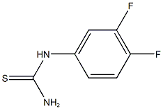 N-(3,4-DIFLUOROPHENYL)THIOUREA Struktur