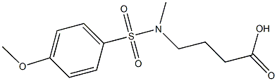 4-[[(4-METHOXYPHENYL)SULFONYL](METHYL)AMINO]BUTANOIC ACID Struktur