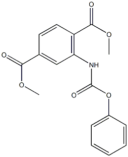 DIMETHYL 2-[(PHENOXYCARBONYL)AMINO]TEREPHTHALATE Struktur