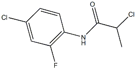 2-CHLORO-N-(4-CHLORO-2-FLUOROPHENYL)PROPANAMIDE Struktur