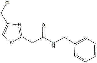 N-BENZYL-2-[4-(CHLOROMETHYL)-1,3-THIAZOL-2-YL]ACETAMIDE Struktur