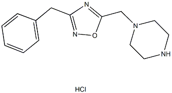 1-[(3-BENZYL-1,2,4-OXADIAZOL-5-YL)METHYL]PIPERAZINE HYDROCHLORIDE Struktur