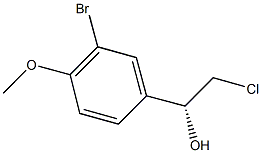 (1R)-1-(3-BROMO-4-METHOXYPHENYL)-2-CHLOROETHANOL Struktur