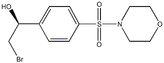 (1S)-2-BROMO-1-[4-(MORPHOLIN-4-YLSULFONYL)PHENYL]ETHANOL Struktur