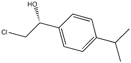 (1R)-2-CHLORO-1-(4-ISOPROPYLPHENYL)ETHANOL Struktur