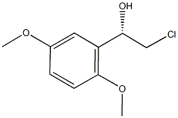 (1S)-2-CHLORO-1-(2,5-DIMETHOXYPHENYL)ETHANOL Struktur