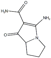 3-AMINO-1-OXO-5,6,7,7A-TETRAHYDRO-1H-PYRROLIZINE-2-CARBOXAMIDE Struktur