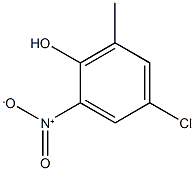 4-Chloro-2-methyl-6-nitro-phenol Struktur