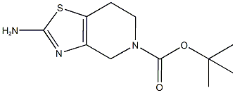 TERT-BUTYL 2-AMINO-6,7-DIHYDRO[1,3]THIAZOLO[4,5-C]PYRIDINE-5(4H)-CARBOXYLATE Struktur