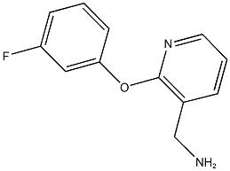 [2-(3-fluorophenoxy)pyridin-3-yl]methylamine Struktur