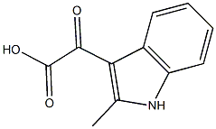 (2-methyl-1H-indol-3-yl)(oxo)acetic acid Struktur