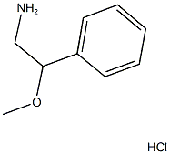 2-methoxy-2-phenylethanamine hydrochloride Struktur