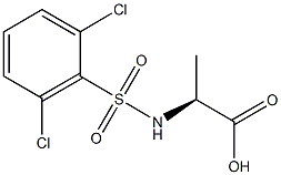 (2S)-2-{[(2,6-dichlorophenyl)sulfonyl]amino}propanoic acid Struktur