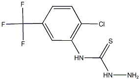 N-[2-chloro-5-(trifluoromethyl)phenyl]hydrazinecarbothioamide Struktur