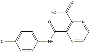 3-{[(4-chlorophenyl)amino]carbonyl}pyrazine-2-carboxylic acid Struktur