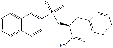 (2S)-2-[(2-naphthylsulfonyl)amino]-3-phenylpropanoic acid Struktur